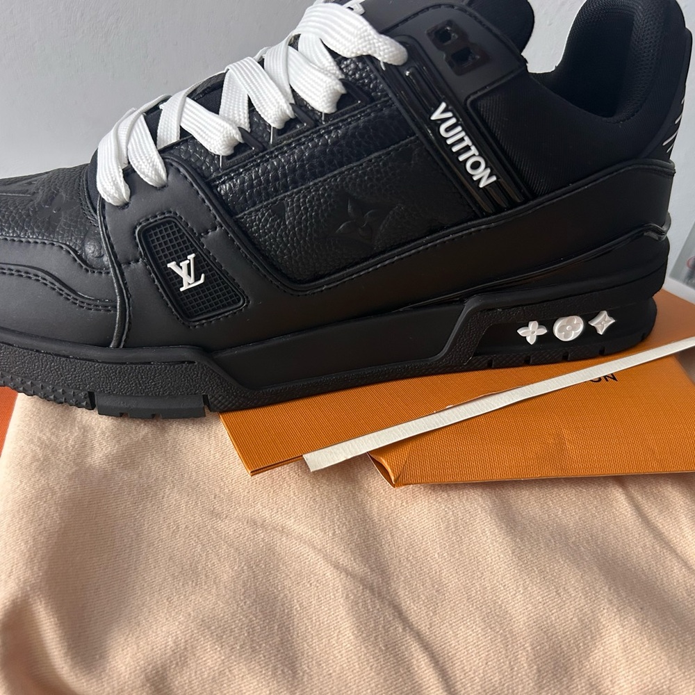Louis Vuitton Black and White Men's Sneakers